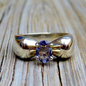 🎀VTG Natural Tanzanite Sterling Silver Ring🎀